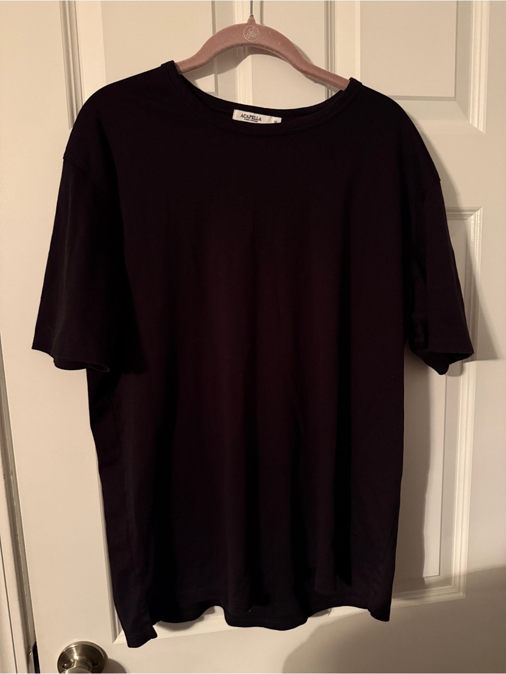Acapella Black Crewneck Short-Sleeve T-Shirt